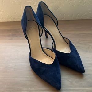 Marc Fisher LTD blue suede shoes